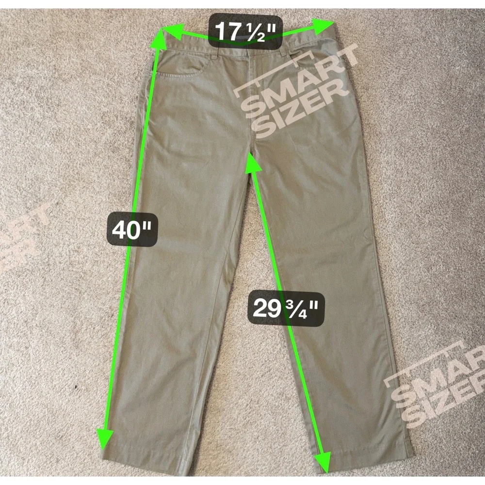 Calvin Klein Mens Khaki Straight Leg Cotton Pants Size‎ 32x30